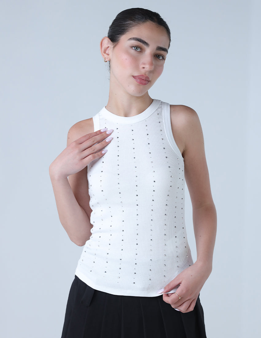 Strass Tank Top