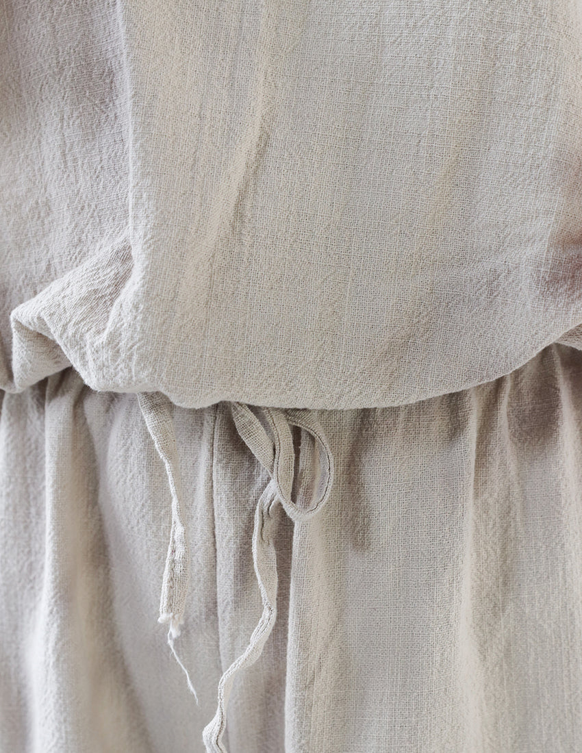 طقم كتان من قطعتين