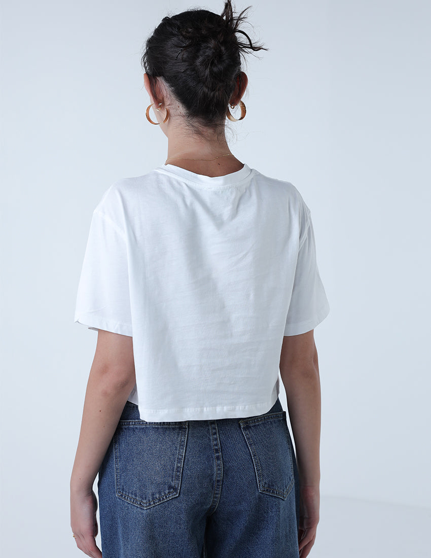 Cropped Basic T-shirt