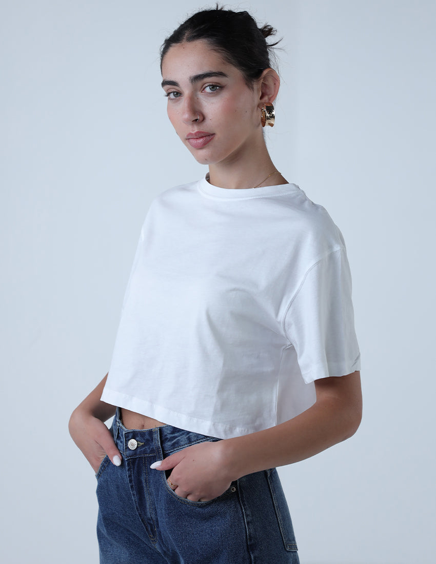 Cropped Basic T-shirt