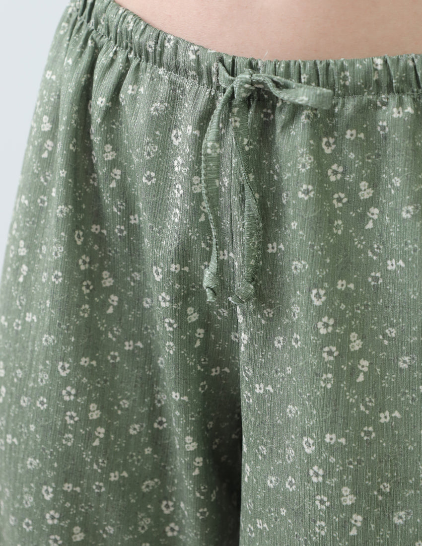 straight Floral print pants