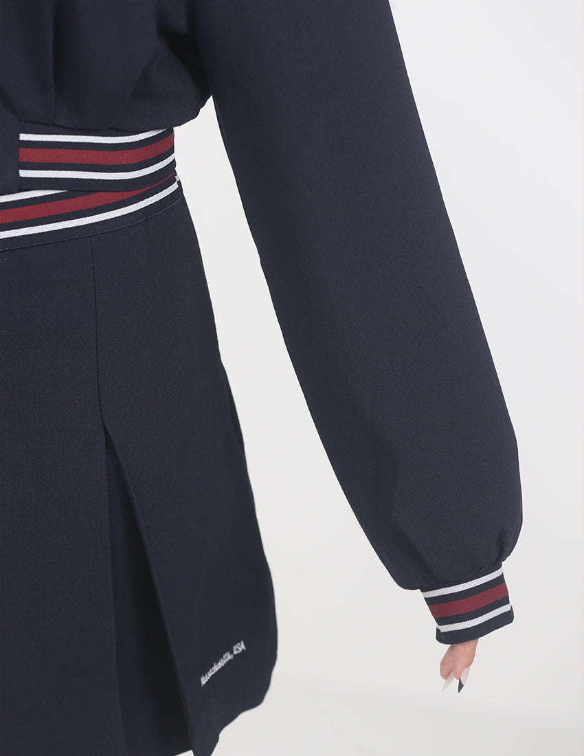 "BOSTEN" jacket and skirt set