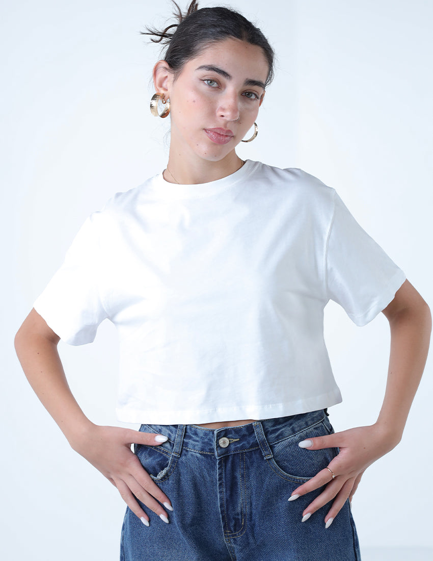 Cropped Basic T-shirt