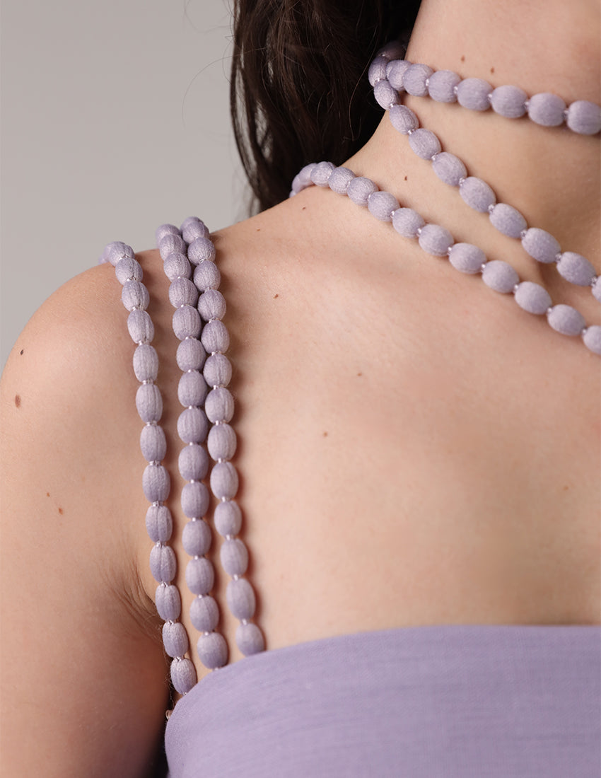 Pearl-Strap Two-Piece Abaya Set