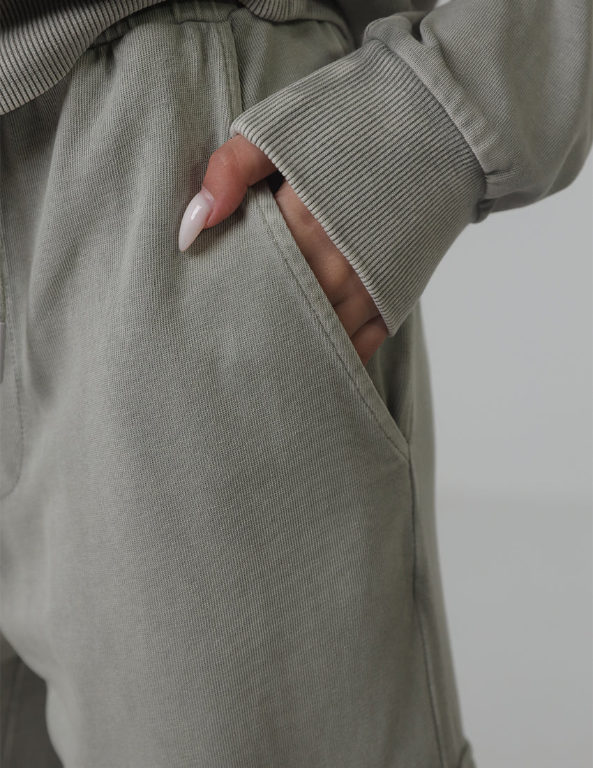 Oversized Shirt & Wide-Leg Sweatpants Set