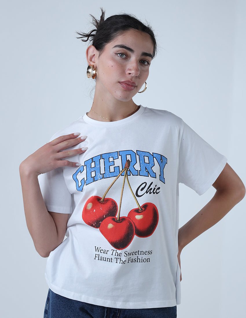 Cherry Print T-shirt