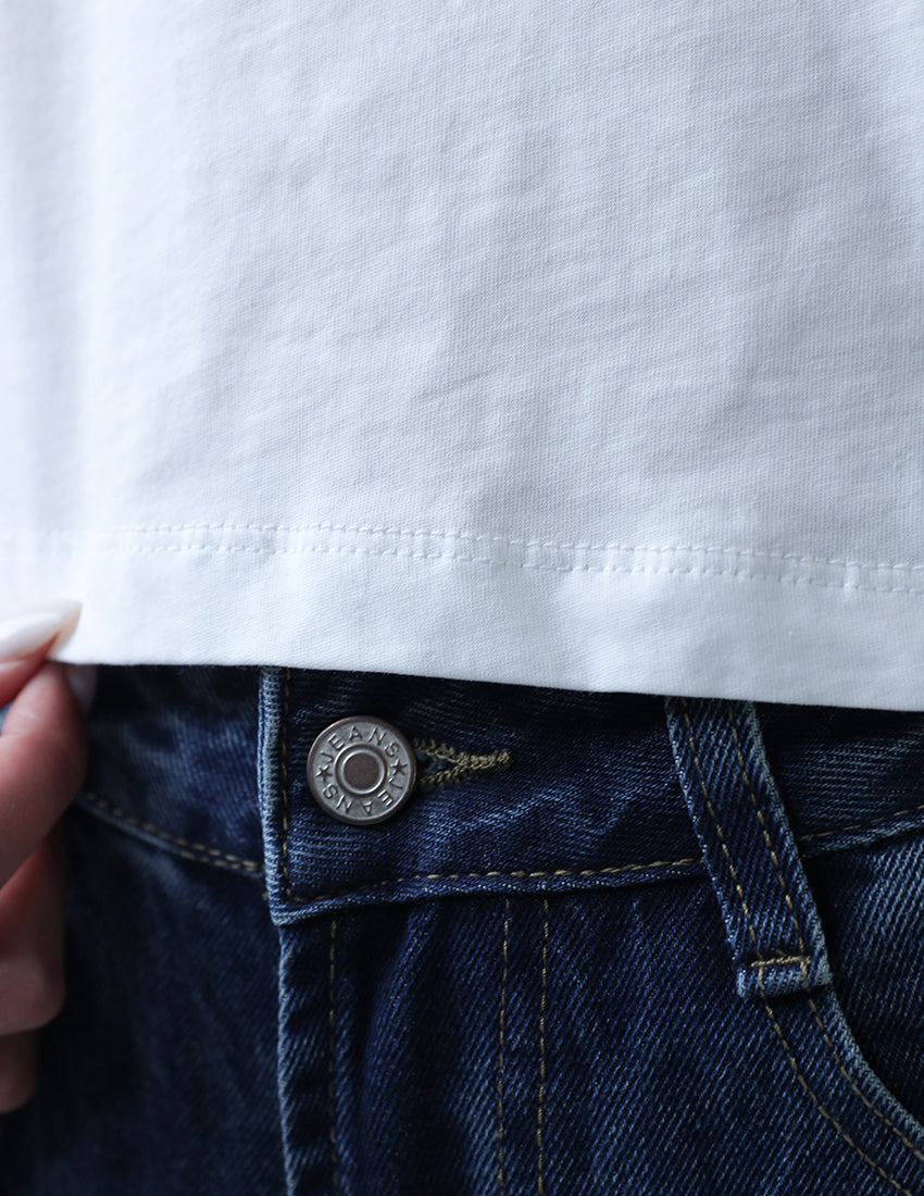 Cropped Basic T-shirt
