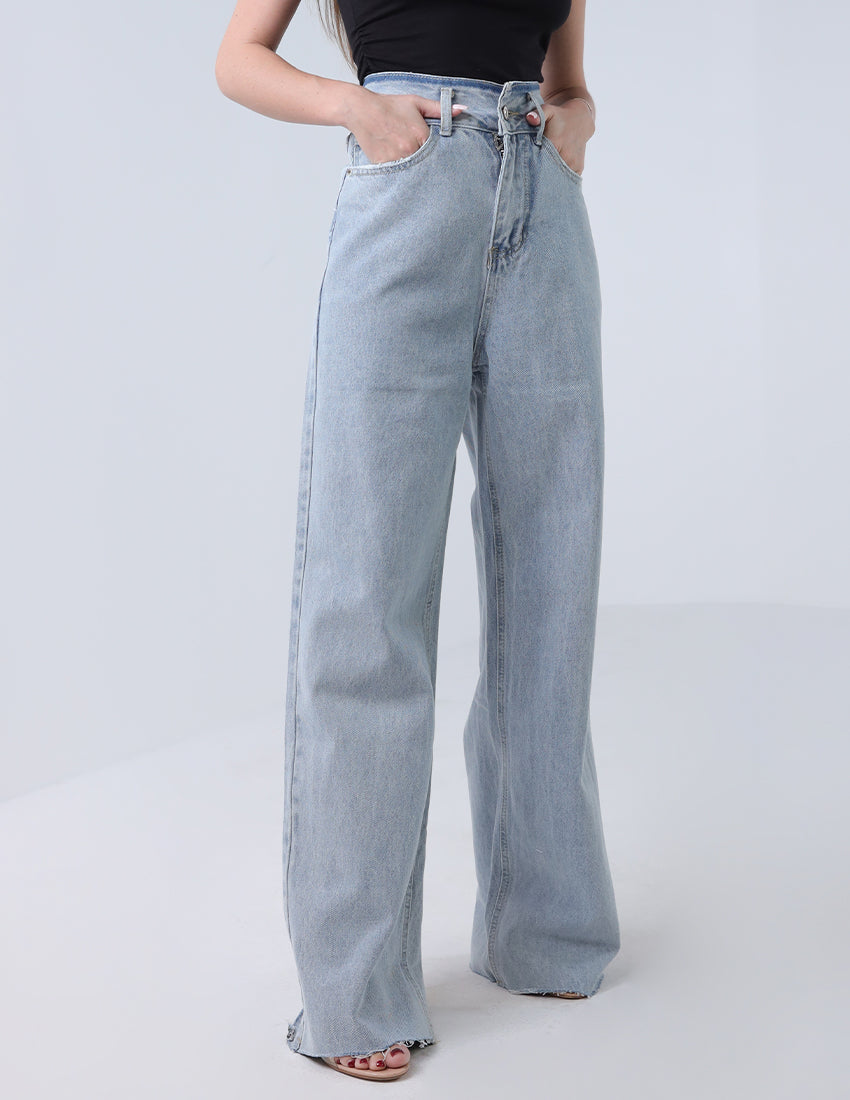 Pale Straight Cut Denim