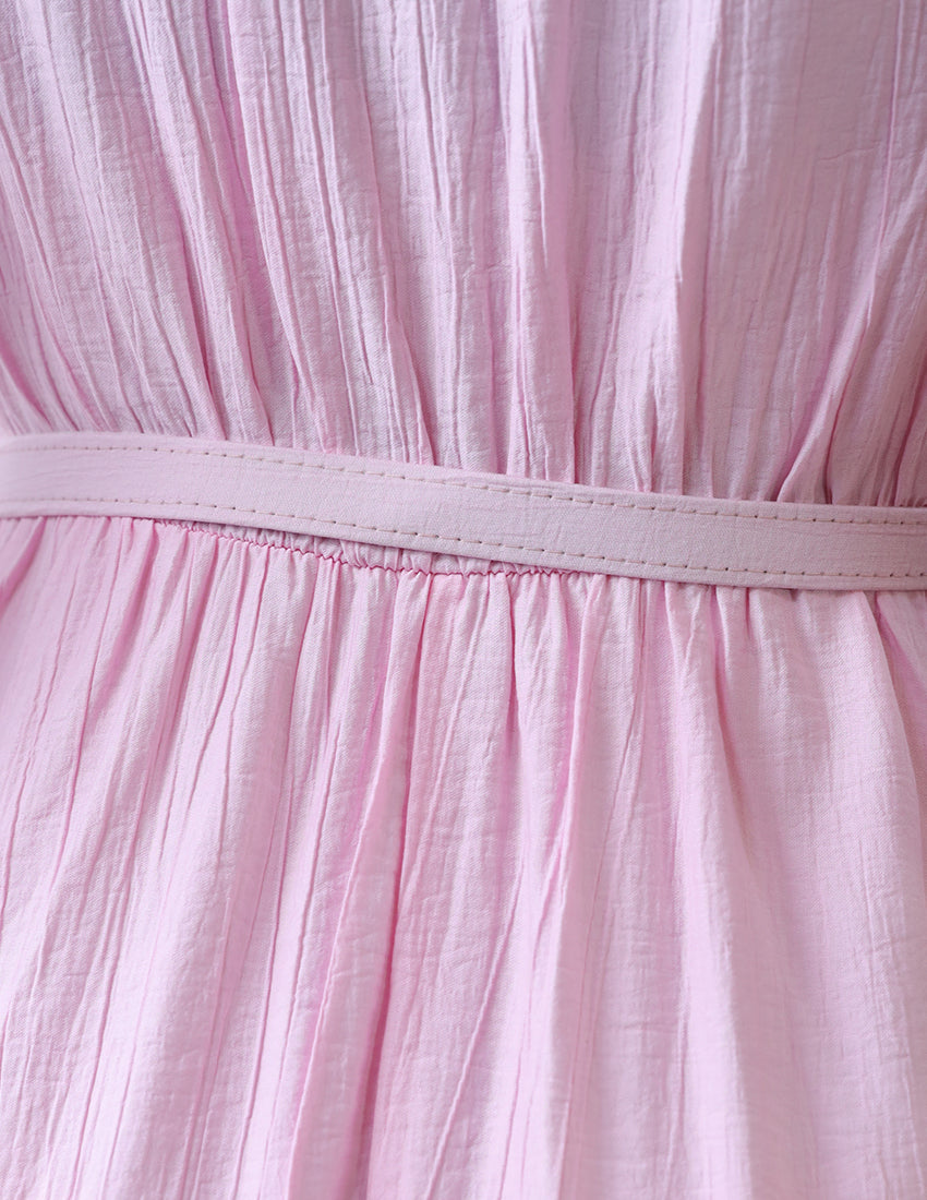 فستان طويل متوسط الطول