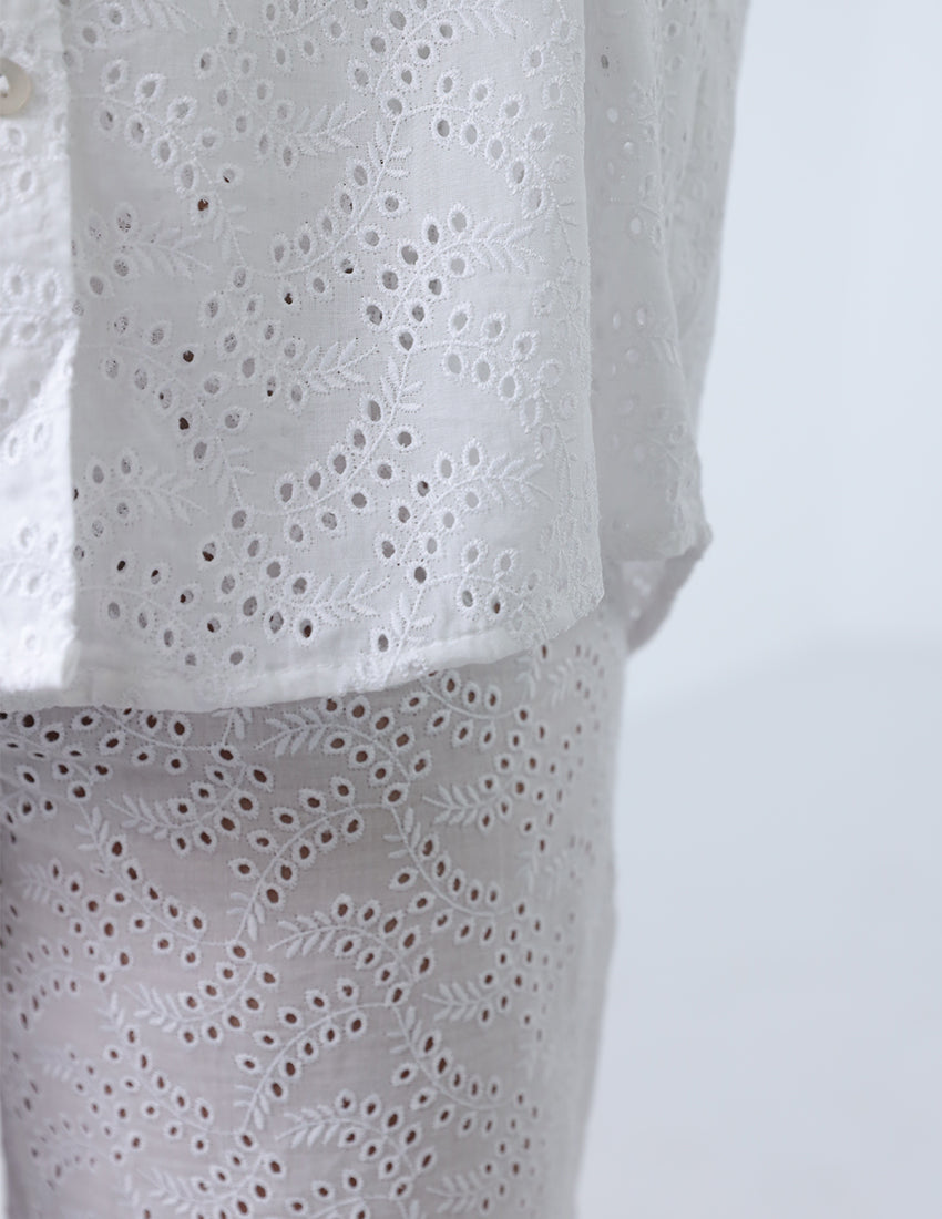 بدلة من قطعتين بتصميم أوراق الشجر