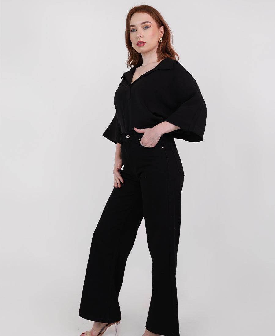 Straight-leg jeans