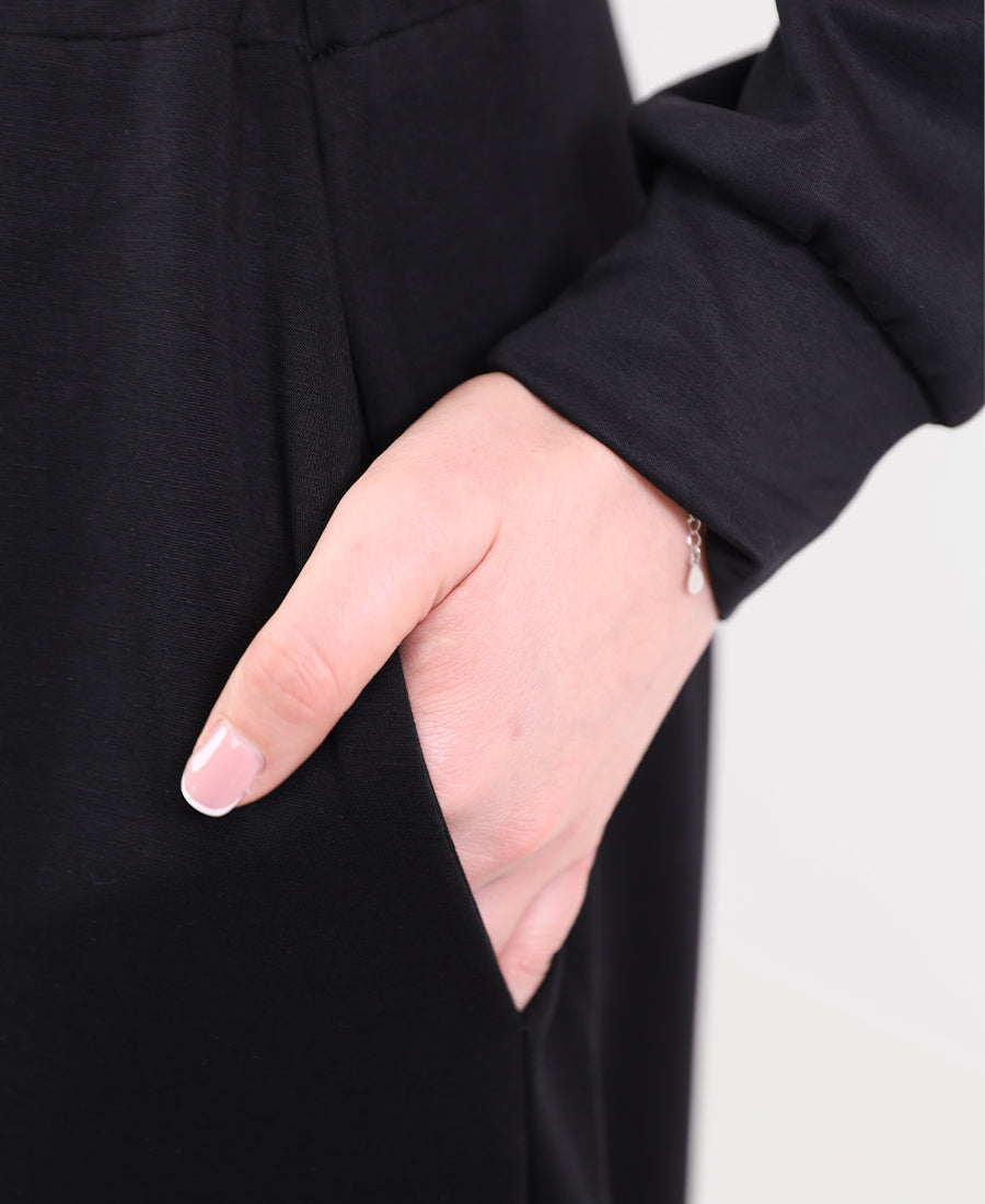 Cotton sweatpants with elastic waist