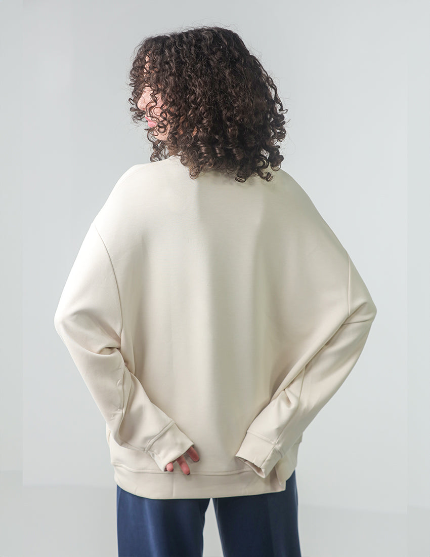 سترة سادة كبيرة الحجم