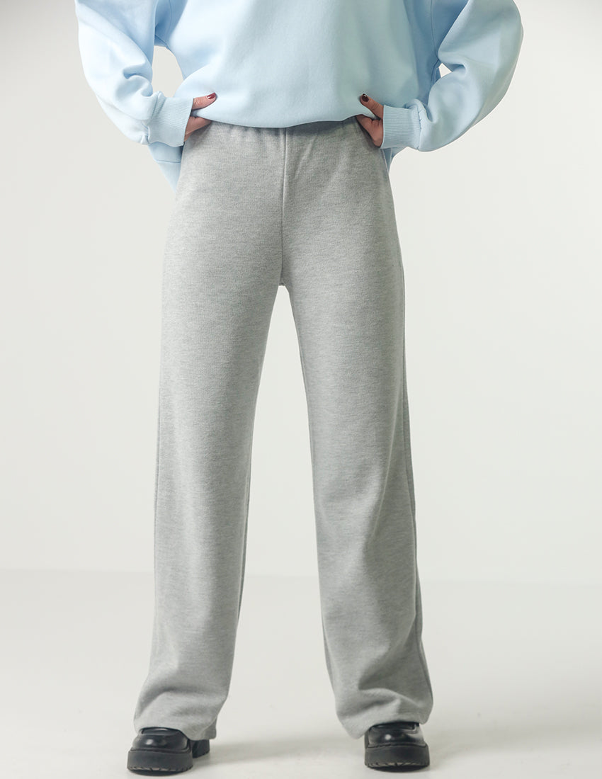 Cotton Straight-Leg Pants
