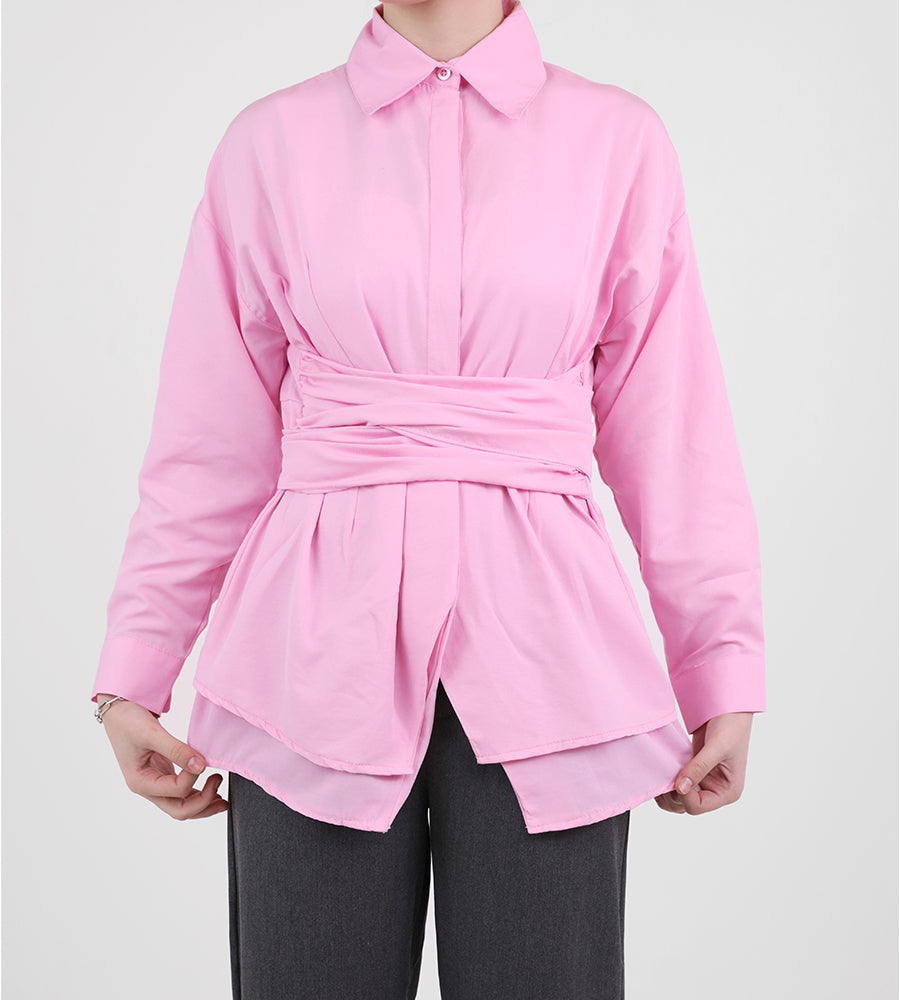 Tie waist shirt
