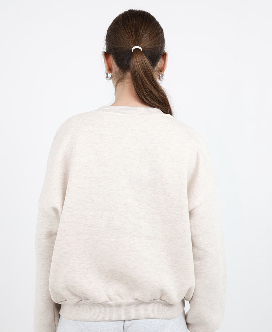 Melange beige "Oui, mon cheri" blouse