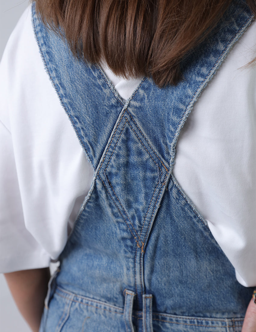 Denim overalls