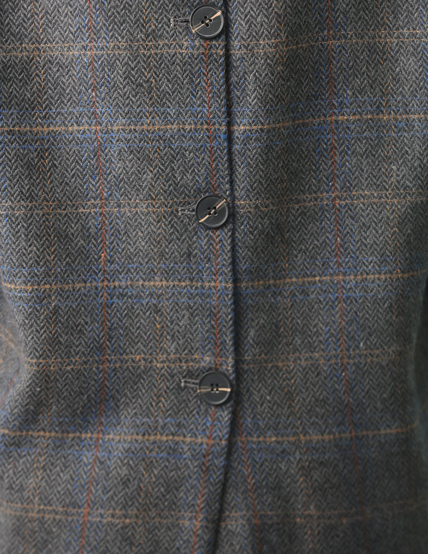 سترة منقوشة كبيرة الحجم