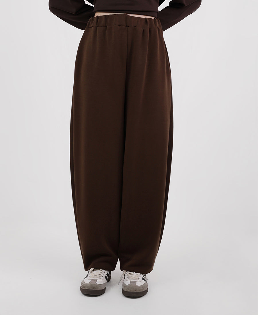 Cotton sweatpants with elastic waist