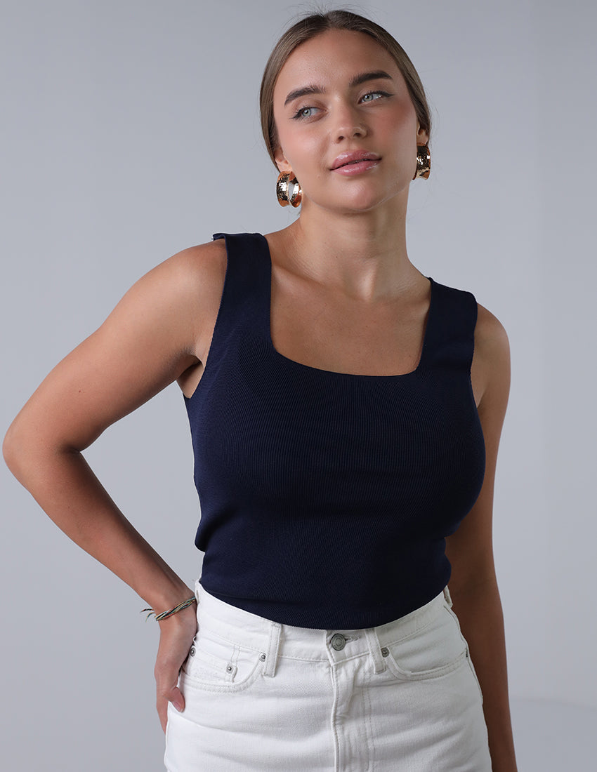 Basic Wide Strap Tank Top