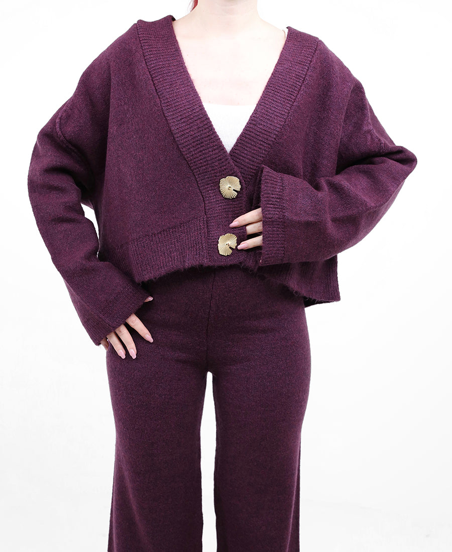 Oversized knit cardigan