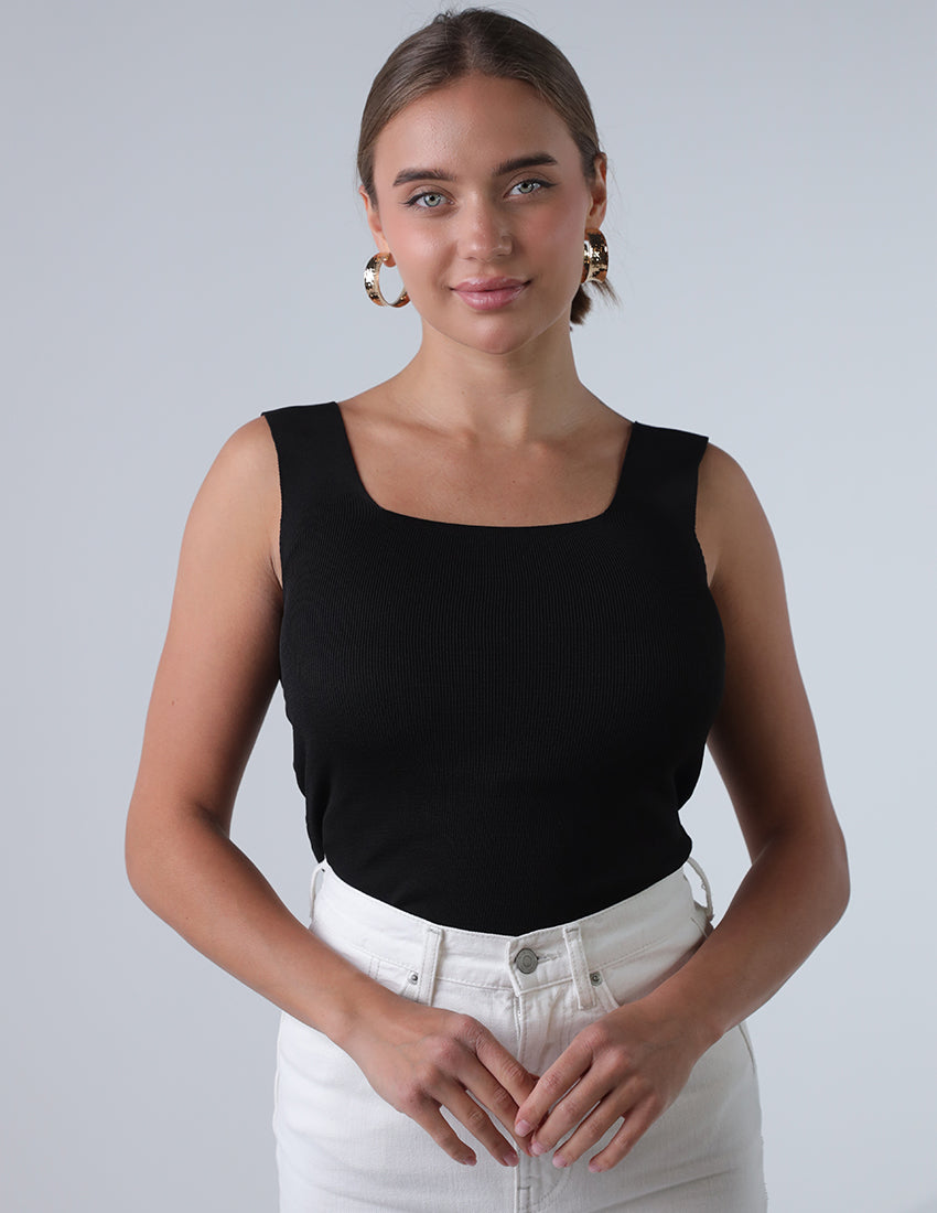 Basic Wide Strap Tank Top