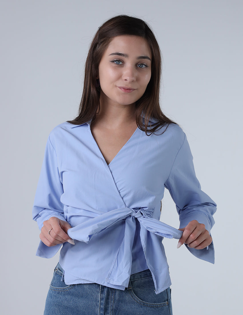 قميص برباط الخصر