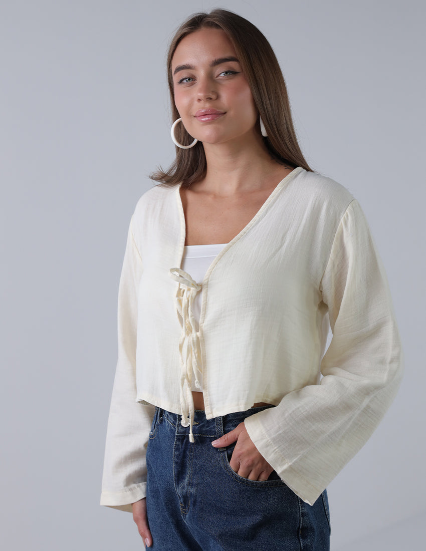 Cropped Bow Ties Top
