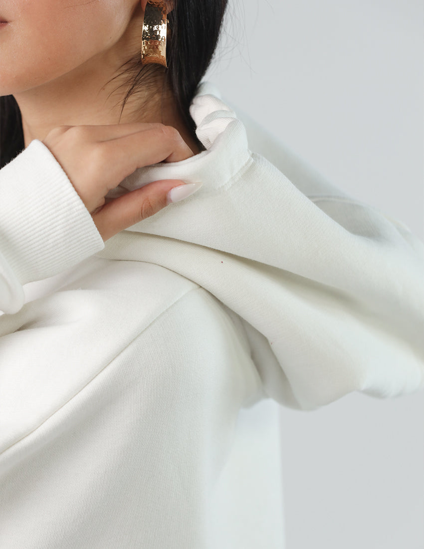 هودي مطبوع مع جيوب الكنغر ورباط