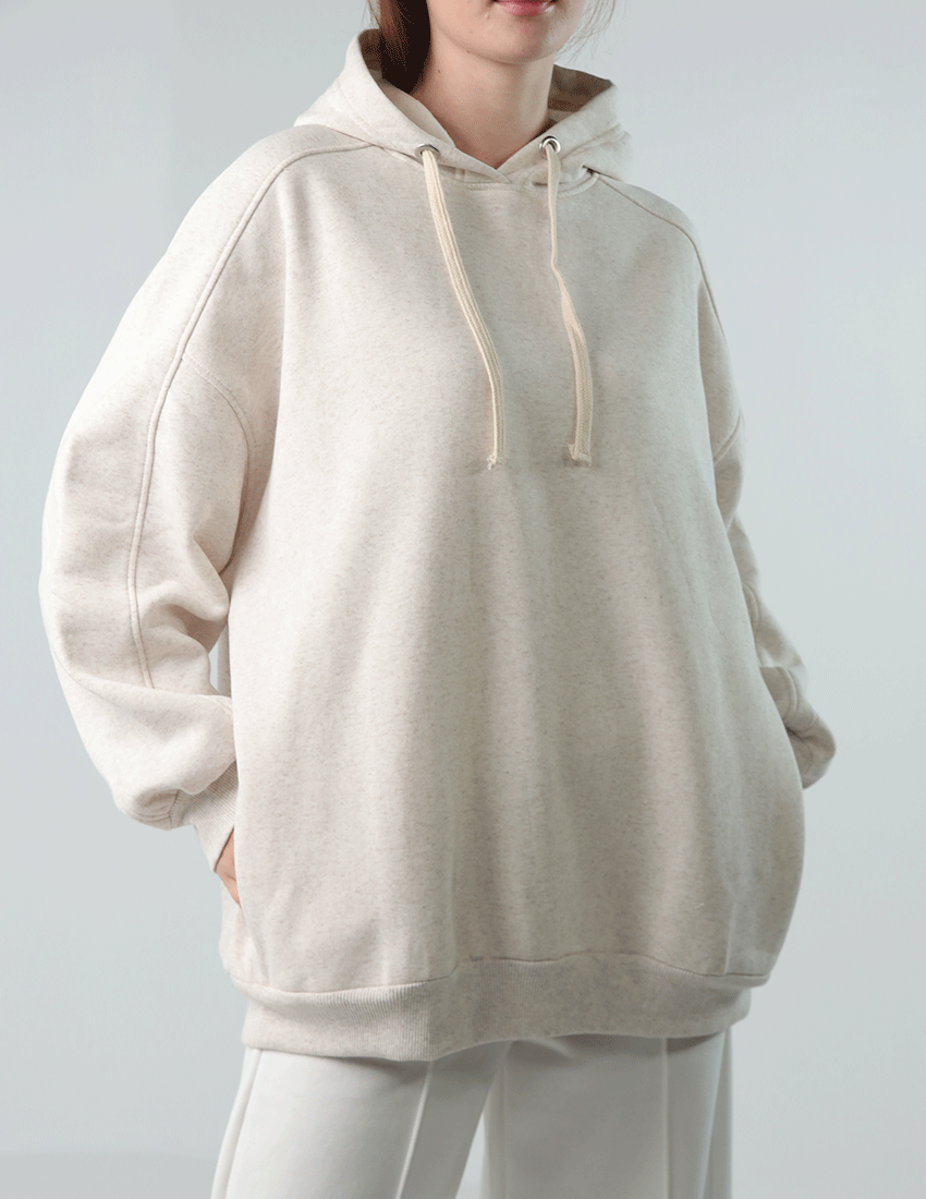 Cotton Oversized Hoodie with Drawstring
