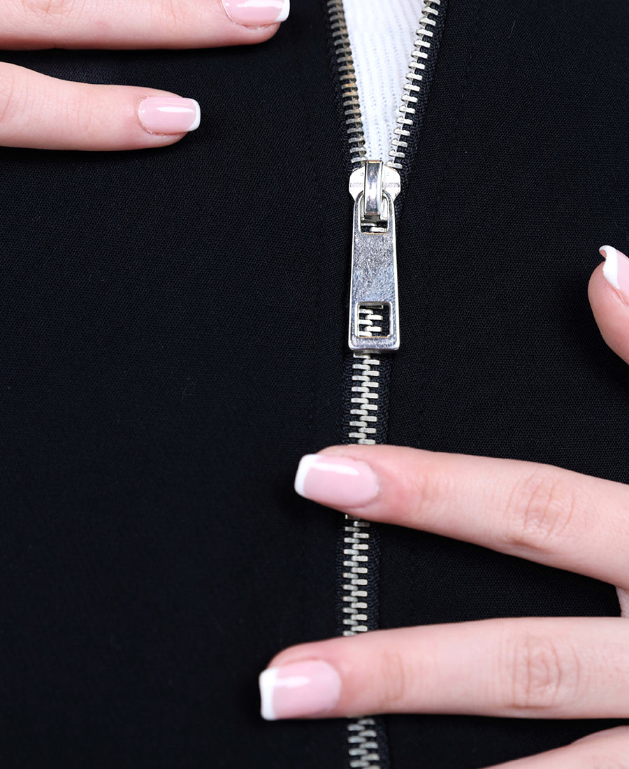 Cropped bomber jacket