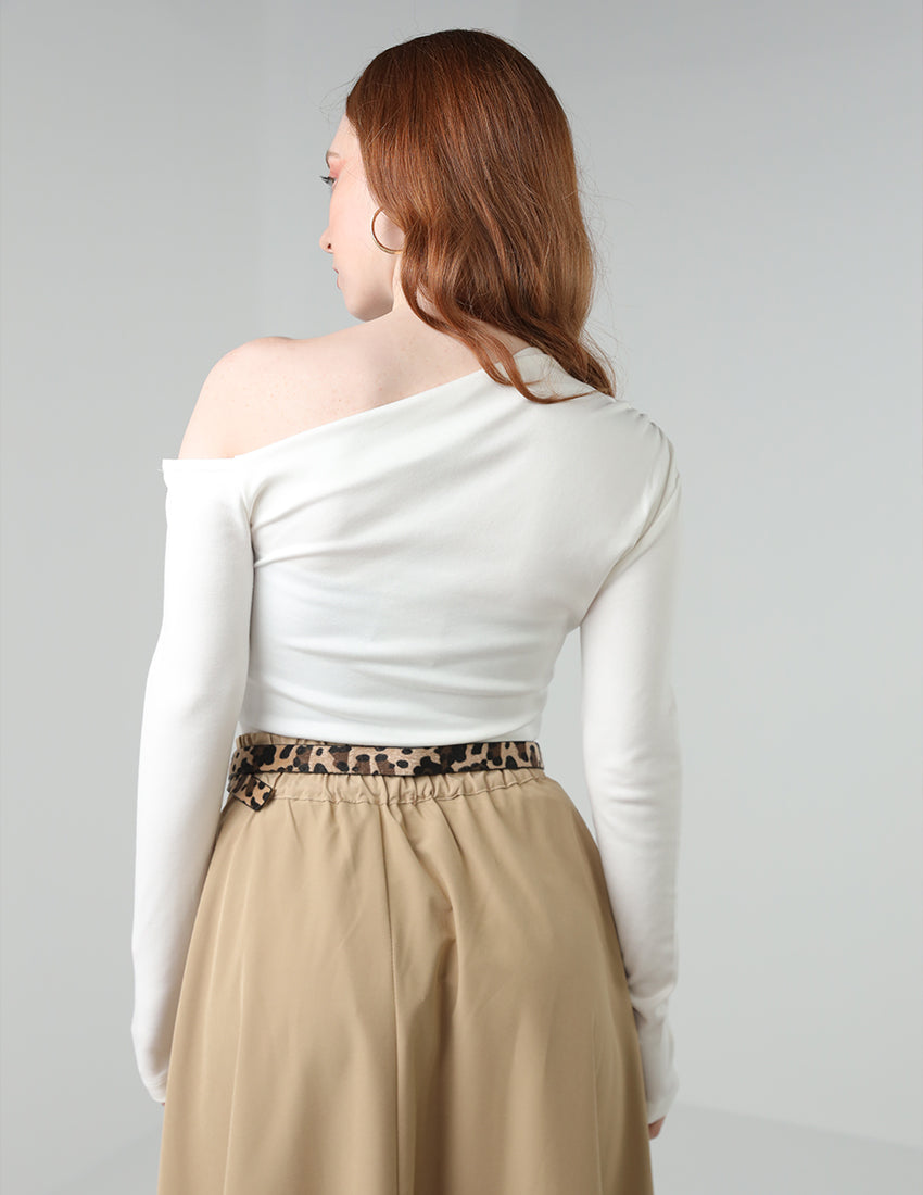 Off-Shoulder Long Sleeve Top