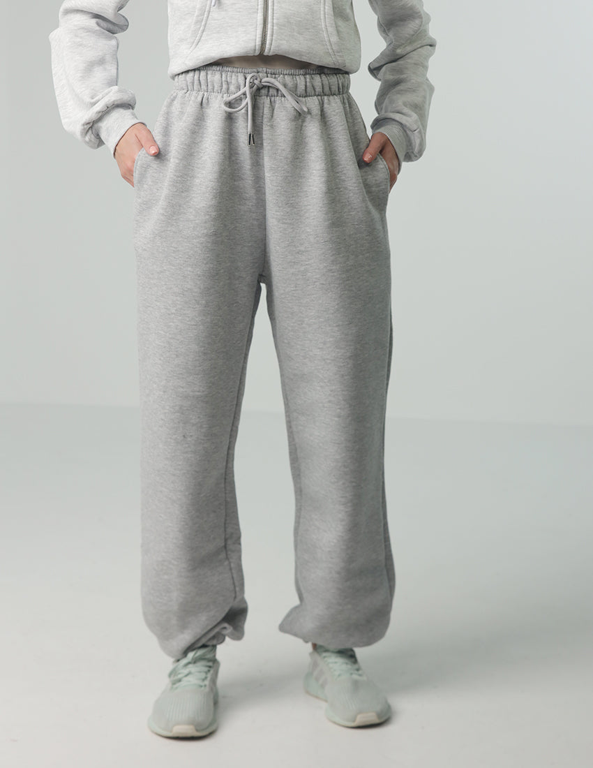 Cotton Sweatpants with Elastic Legged Design