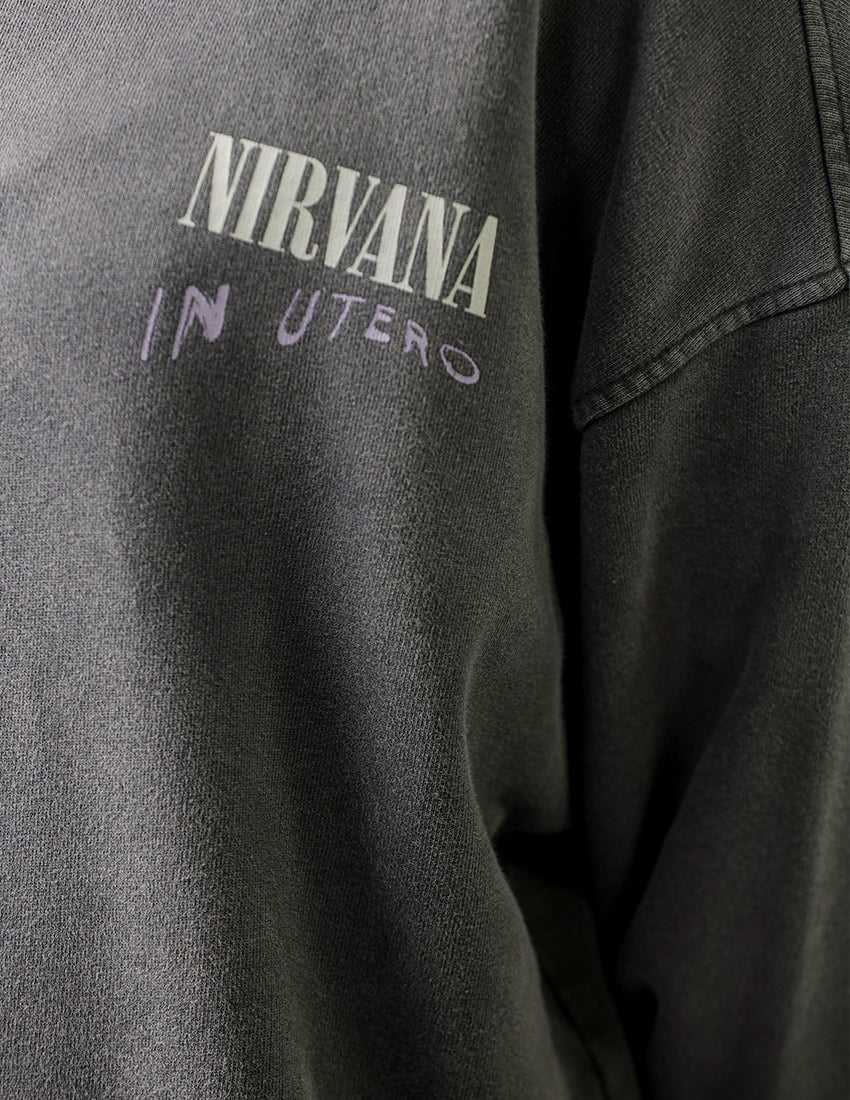 Printed Grey Sweater