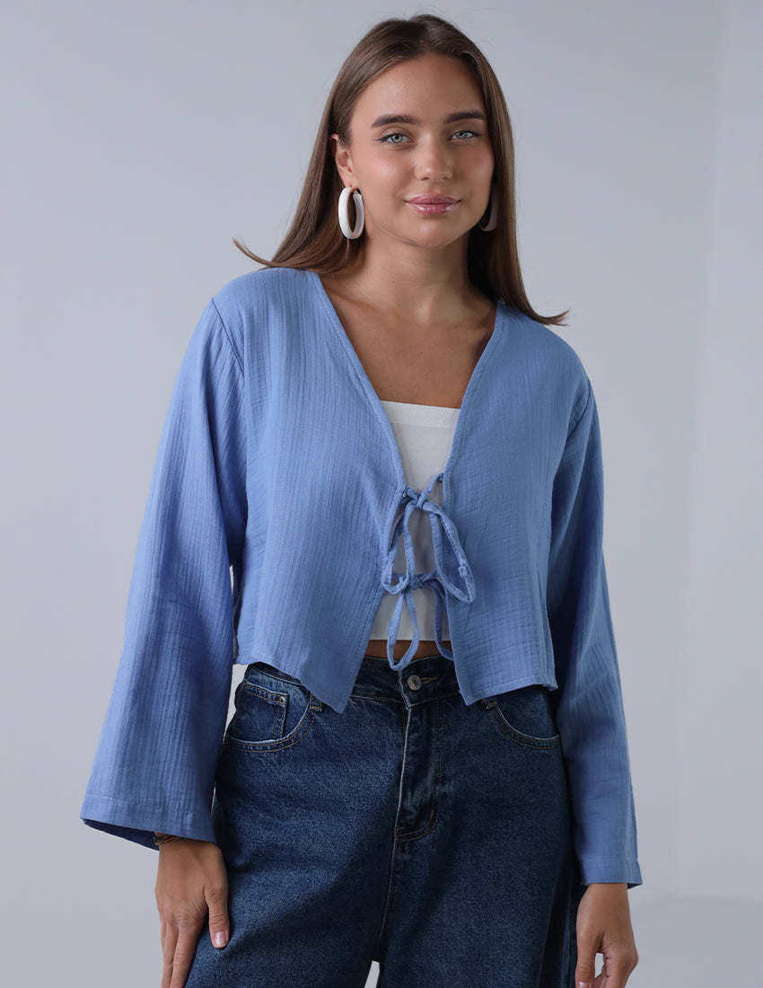 Cropped Ropes Cardigan