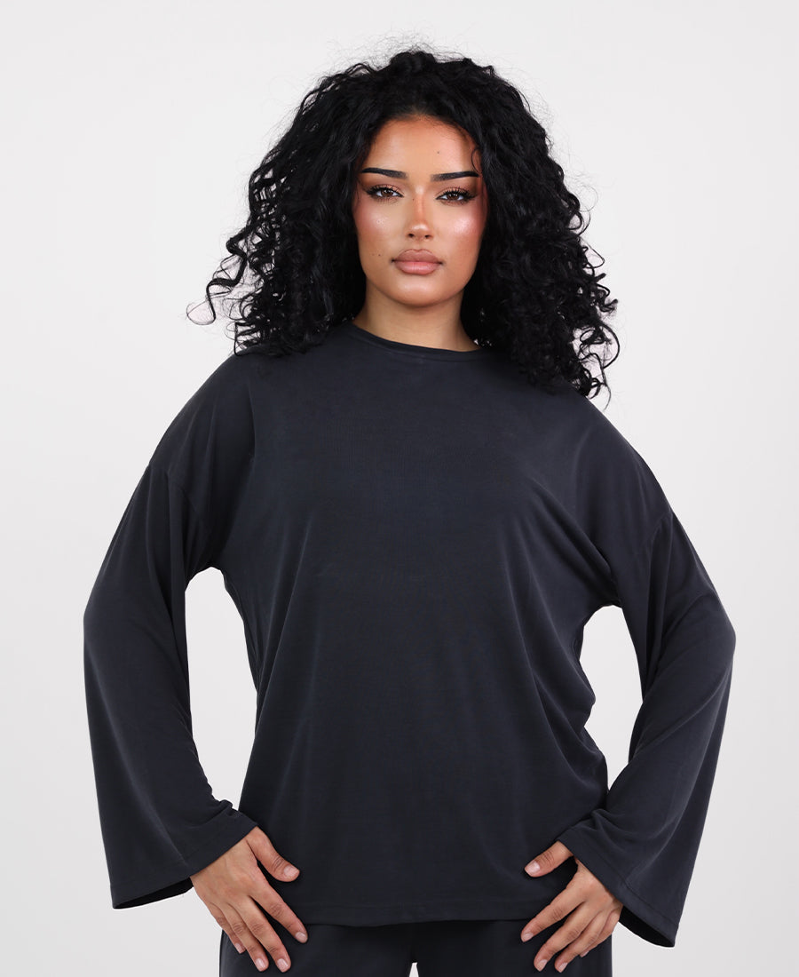 Batwing oversize blouse