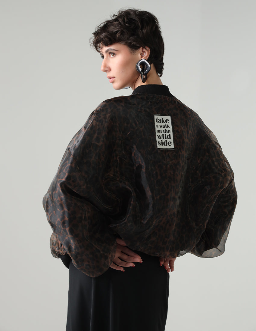 Tiger chiffon jacket