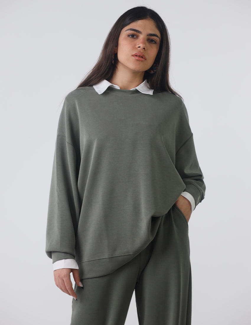 Oversized Plain Sweater