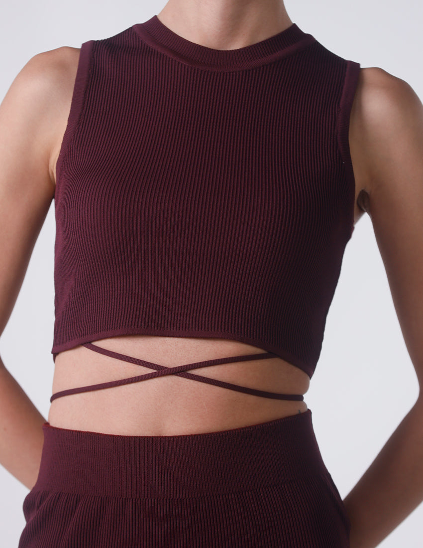 Tricot Two-Piece Set : Top and skirt