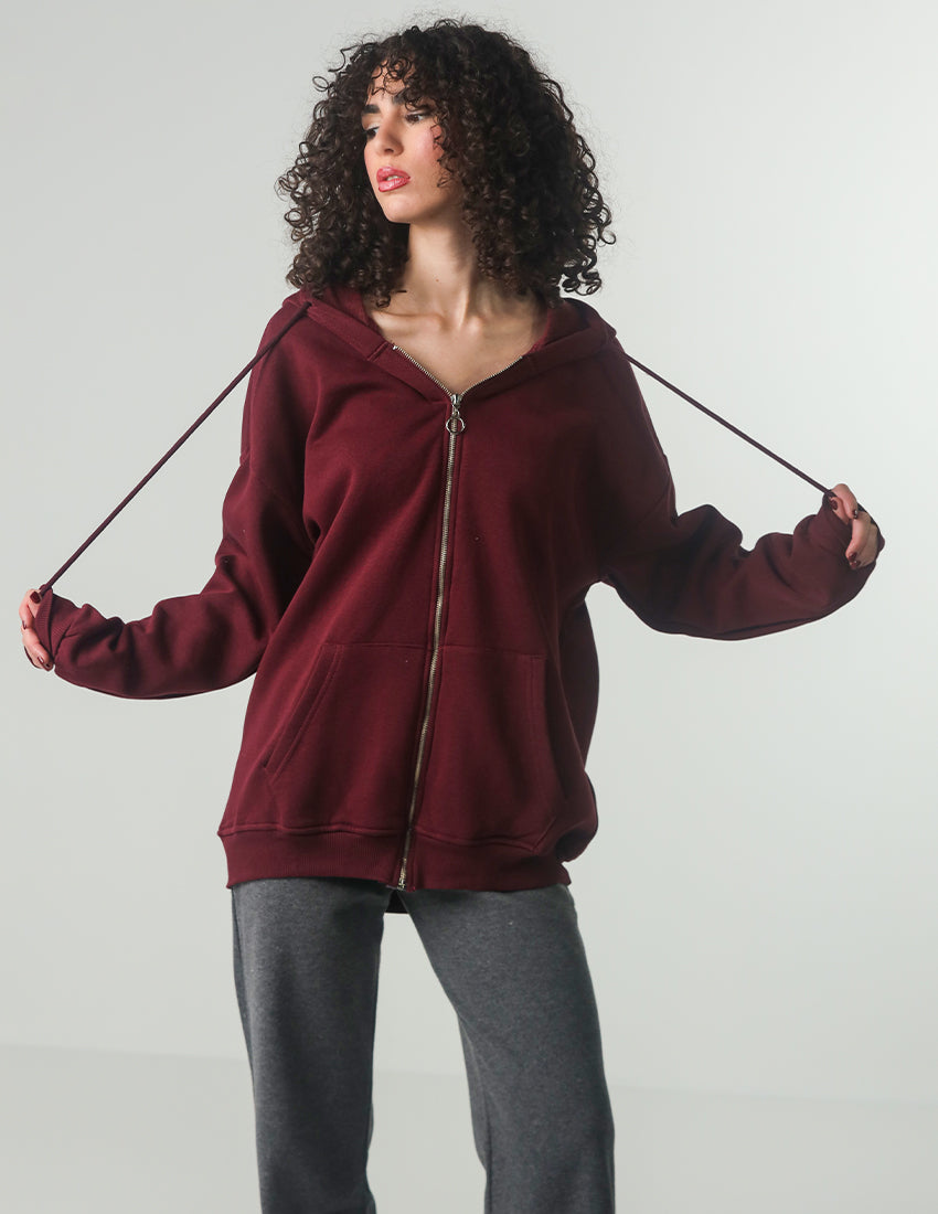 Cotton Zipper Hoodie