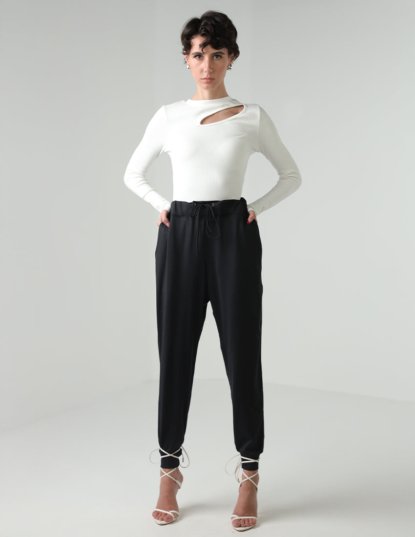 Cuffed-leg pants