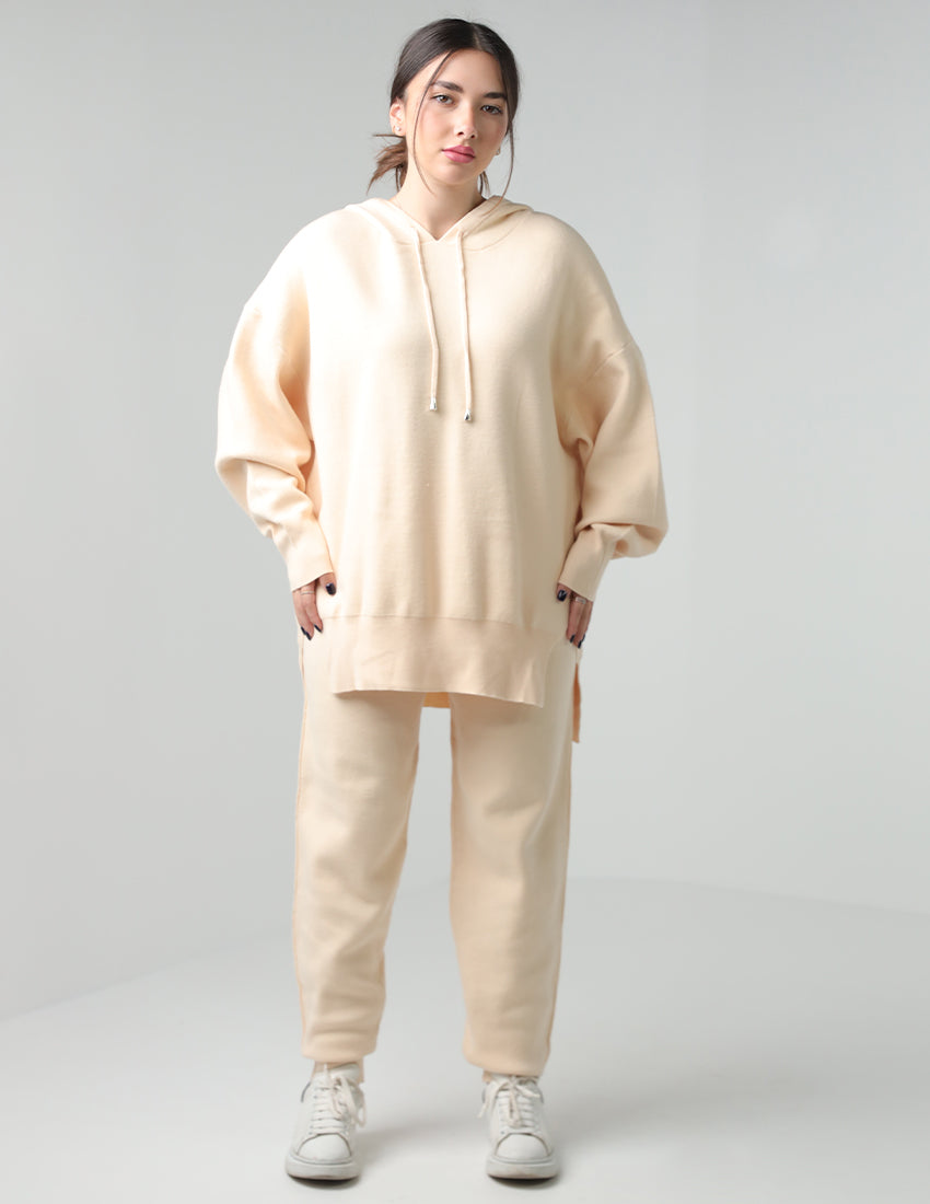 Hoodie and Pants Wool Set