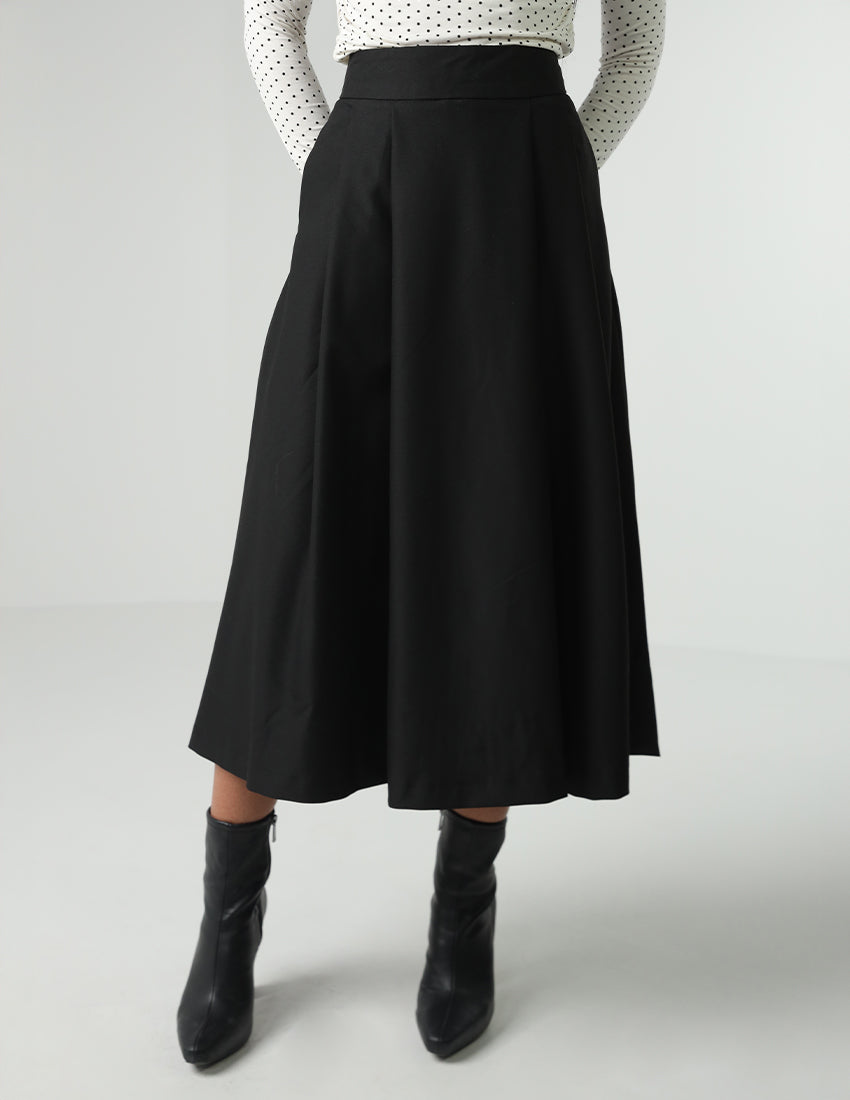 Satin Midi Skirt