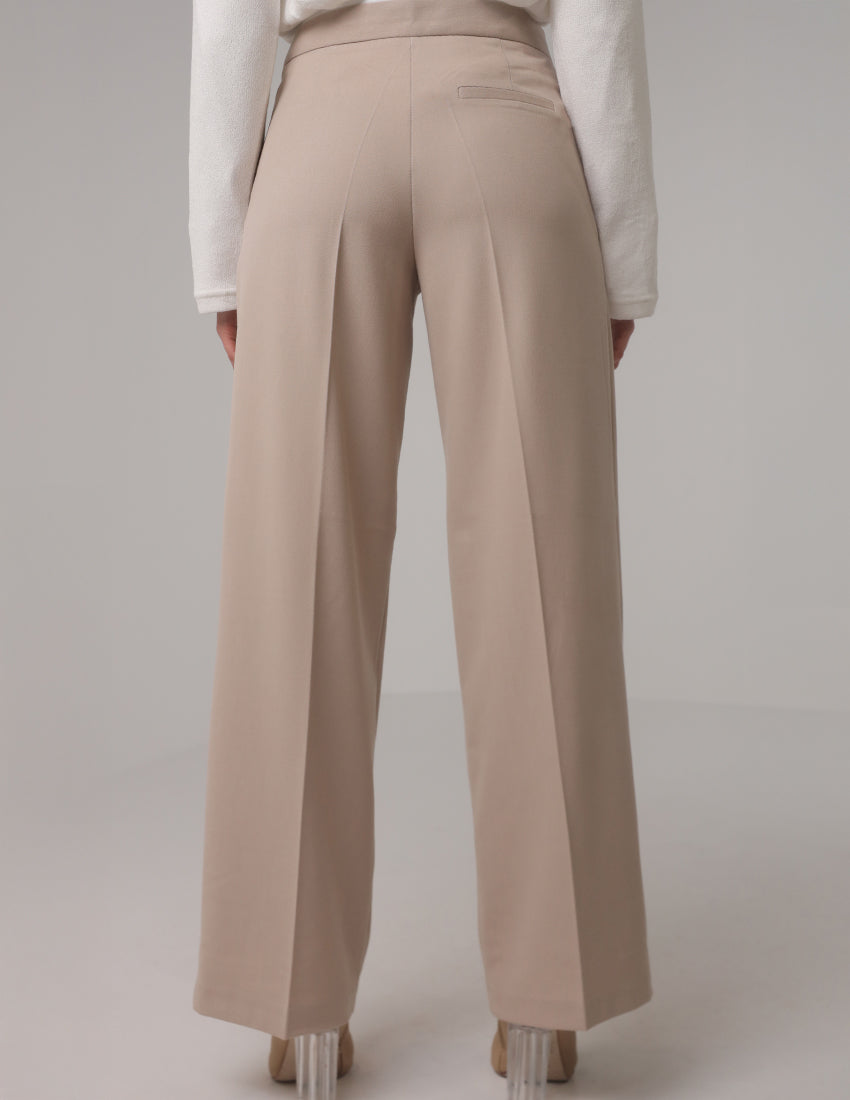 Wide-Leg High-Waist Trousers