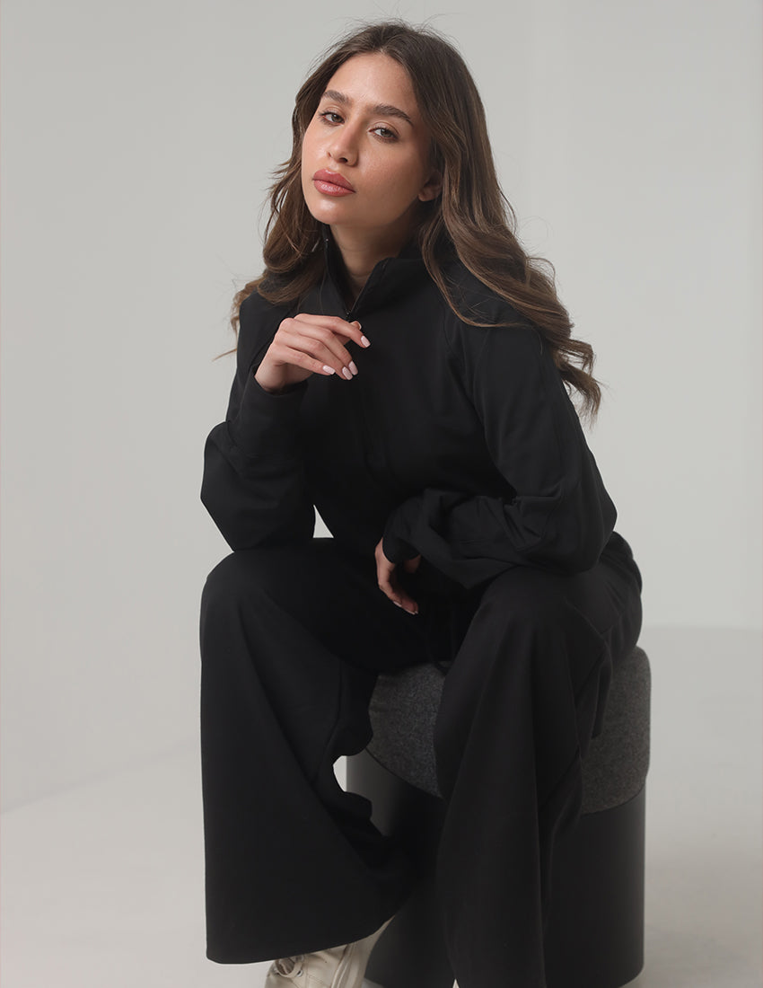 Oversized Active Half-Zip Sweatshirt