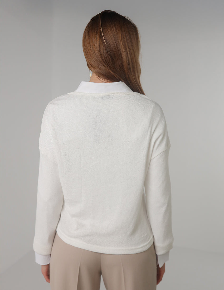 V-Neck Long-Sleeve Top