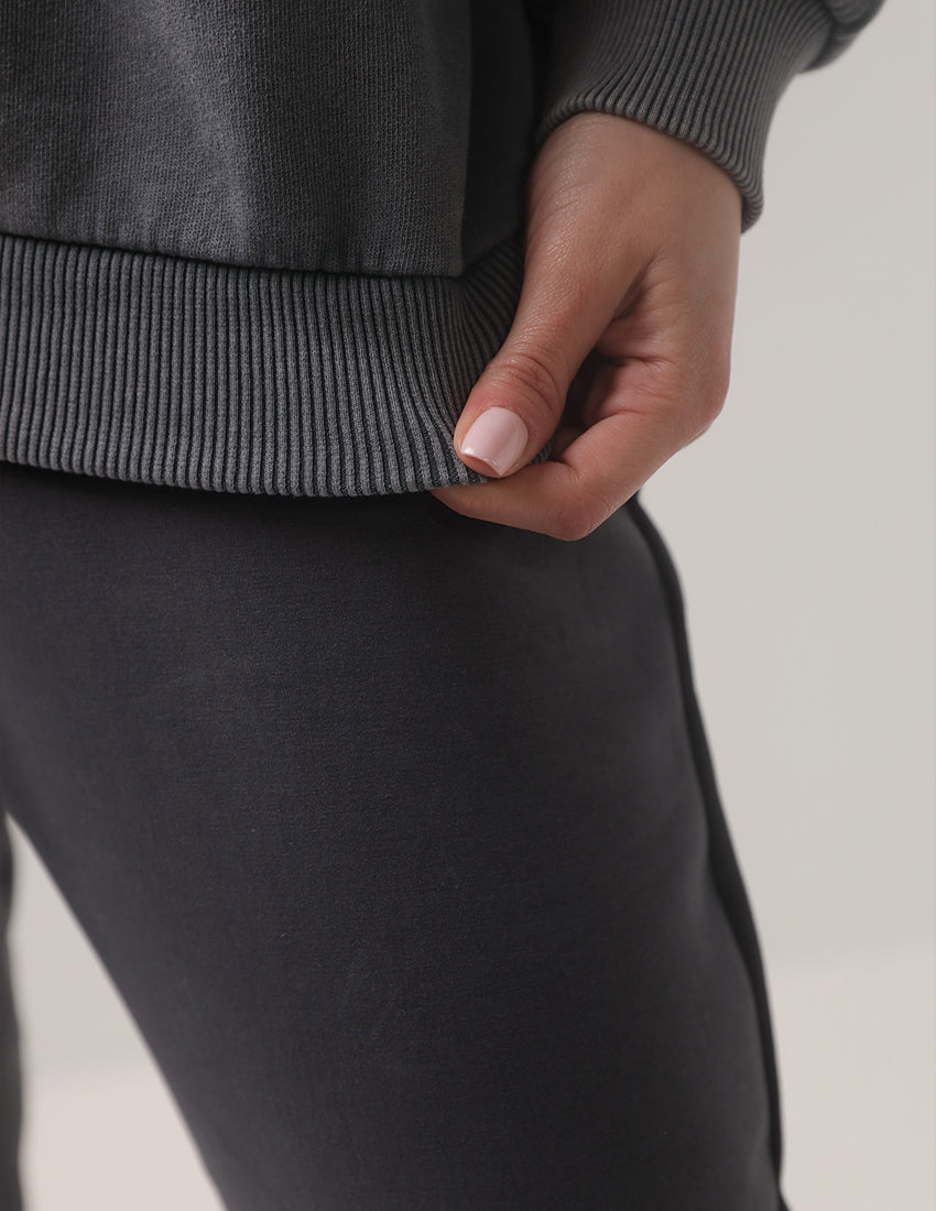 سترة رمادية مطبوعة