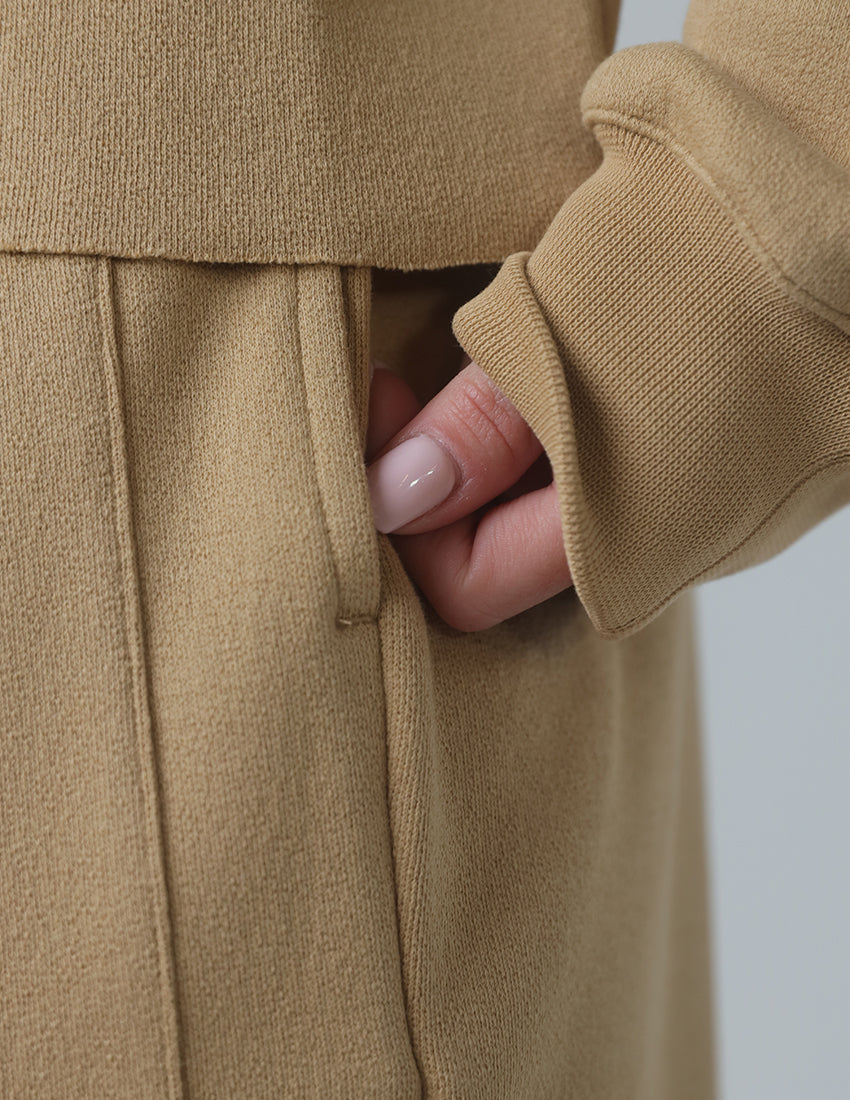 Half-Zip Tracksuit with Wide-Leg Pants