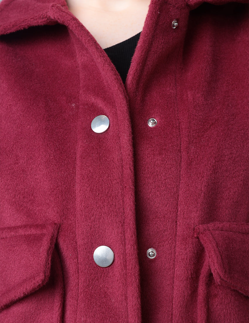 Short Jacket with Patch Pockets