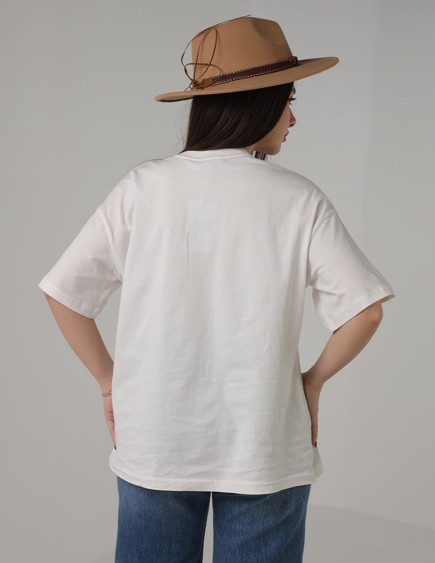 Oversized Graphic " COW-BOY" T-Shirt